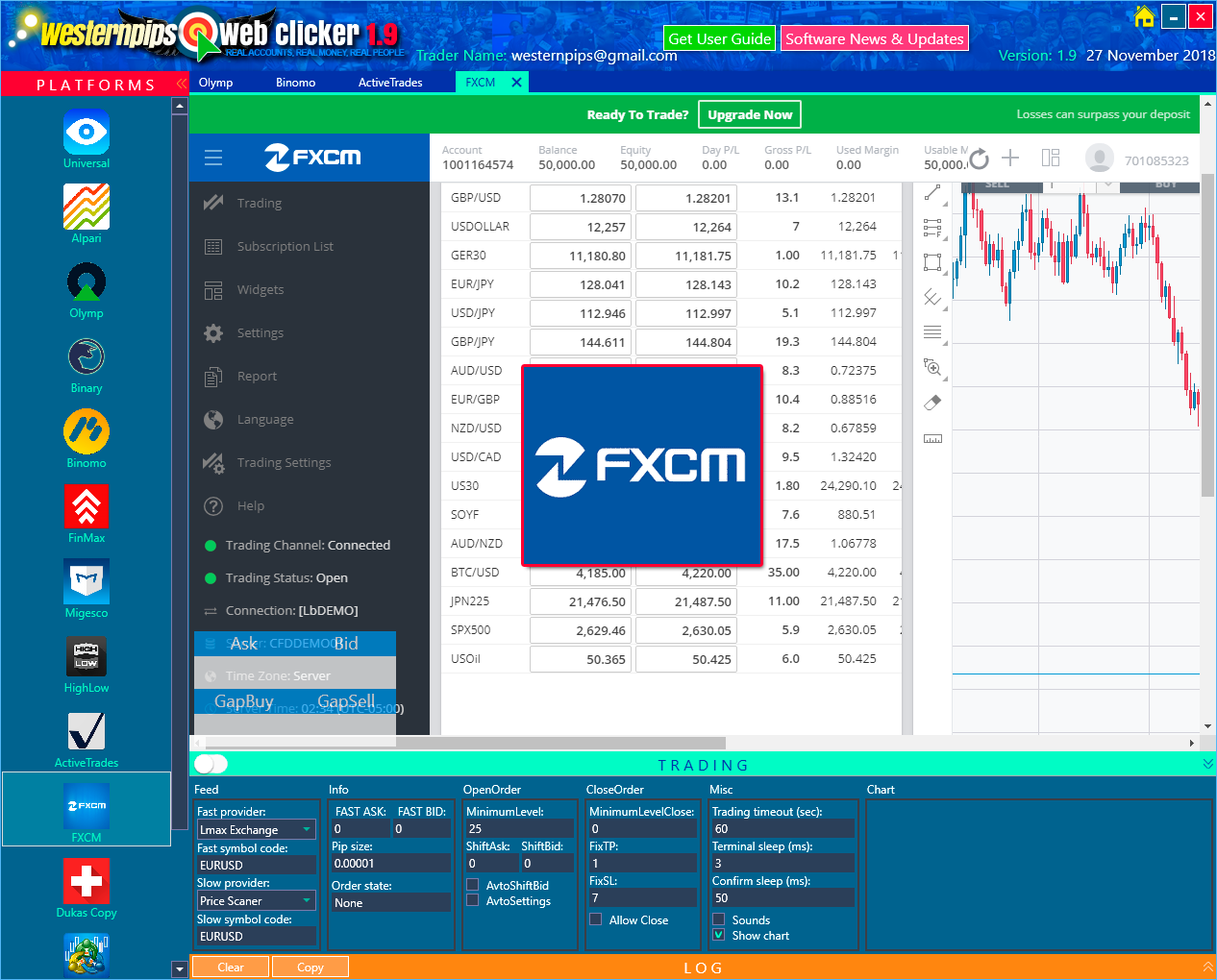 Does fxcm trade binary options