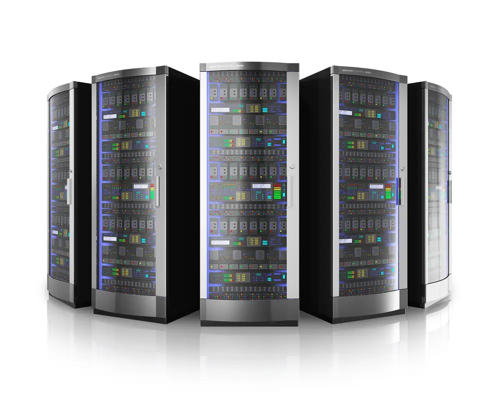 Servers in a data centre used as low-latency VPS for arbitrage trading